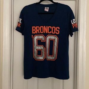 Blue and orange Broncos jersey